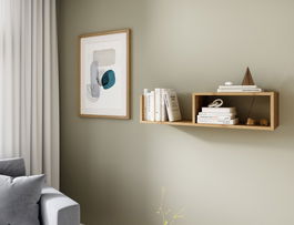 Raft de perete ELTAP, Vellia, 80x25x20 cm, PAL/PVC, stejar