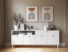 Comoda ELTAP, Dullum, 200x40x75 cm, MDF, alb