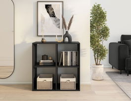 Raft de perete ELTAP, Jugis, 80x40x80 cm, PAL/PVC, negru