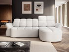 Coltar extensibil dreapta 3 locuri ELTAP, Beneth, 301x185x115 cm, lemn/poliester, alb