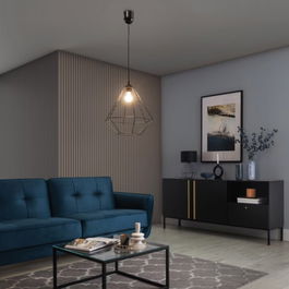 Lustra ELTAP, Brevitas, 35x90 cm, 1xE27, 15W, otel, negru