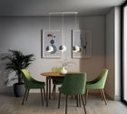 Lustra ELTAP, Callide, 65x15x110 cm, 3xE27, 15W, otel, alb