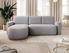 Coltar extensibil stanga 4 locuri ELTAP, Aurumm, 285x180x92 cm, lemn/poliester, gri inchis