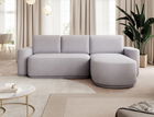 Coltar extensibil dreapta 4 locuri ELTAP, Aurumm, 285x180x92 cm, lemn/poliester, gri