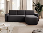 Coltar extensibil dreapta 4 locuri ELTAP, Aurumm, 285x180x92 cm, lemn/poliester, gri antracit