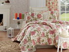 Set cuvertura pique dubla, Care - Pink v2, EnLora Home, Bumbac