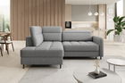 Coltar extensibil stanga 3 locuri ELTAP, LT-03MAN, Barea, 208x160x100 cm, lemn/poliester, gri