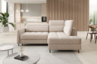 Coltar extensibil dreapta 3 locuri ELTAP, RT-18RAQ, Barea, 208x160x100 cm, lemn/poliester, bej