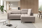 Coltar extensibil dreapta 3 locuri ELTAP, RT-18SO, Barea, 208x160x100 cm, lemn/poliester, bej
