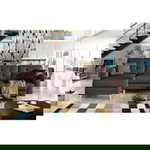 Coltar extensibil reversibil 3 locuri ELTAP, AsgL-06, Asgard, 248x162x93 cm, lemn/poliester, maro