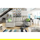 Coltar extensibil reversibil 3 locuri ELTAP, AsgL-18, Asgard, 248x162x93 cm, lemn/poliester, bej deschis