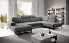 Coltar dreapta 6 locuri ELTAP, RT-04FL, Bretan, 350x205x107 cm, lemn/poliester, gri