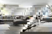 Coltar dreapta 6 locuri ELTAP, RT-04LO, Bretan, 350x205x107 cm, lemn/poliester, gri