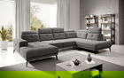 Coltar dreapta 6 locuri ELTAP, RT-05GO, Bretan, 350x205x107 cm, lemn/poliester, gri