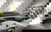 Coltar dreapta 6 locuri ELTAP, RT-05VER, Bretan, 350x205x107 cm, lemn/poliester, gri inchis