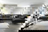 Coltar dreapta 6 locuri ELTAP, RT-06LO, Bretan, 350x205x107 cm, lemn/poliester, gri inchis