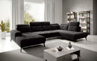 Coltar dreapta 6 locuri ELTAP, RT-10VE, Bretan, 350x205x107 cm, lemn/poliester, negru