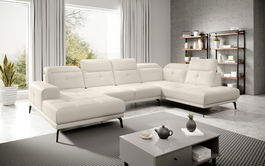 Coltar dreapta 6 locuri ELTAP, RT-33SOF, Bretan, 350x205x107 cm, lemn/poliester, bej deschis