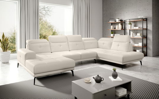 Coltar dreapta 6 locuri ELTAP, RT-33SOF, Bretan, 350x205x107 cm, lemn/poliester, bej deschis