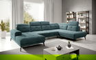 Coltar dreapta 6 locuri ELTAP, RT-38LO, Bretan, 350x205x107 cm, lemn/poliester, verde