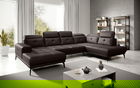 Coltar dreapta 6 locuri ELTAP, RT-66SOF, Bretan, 350x205x107 cm, lemn/poliester, maro inchis