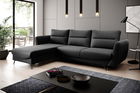 Coltar extensibil stanga 3 locuri ELTAP, LT-10FL, Silva, 276x201x100 cm, lemn/poliester, negru