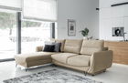 Coltar extensibil stanga 3 locuri ELTAP, LT-20NU, Silva, 276x201x100 cm, lemn/poliester, maro deschis