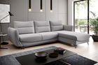 Coltar extensibil dreapta 3 locuri ELTAP, RT-04GO, Silva, 276x201x100 cm, lemn/poliester, gri deschis