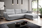 Coltar extensibil dreapta 3 locuri ELTAP, RT-04SO, Silva, 276x201x100 cm, lemn/poliester, gri deschis