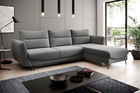 Coltar extensibil dreapta 3 locuri ELTAP, RT-05GO, Silva, 276x201x100 cm, lemn/poliester, gri