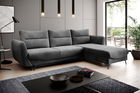 Coltar extensibil dreapta 3 locuri ELTAP, RT-06LO, Silva, 276x201x100 cm, lemn/poliester, gri inchis