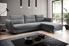 Coltar extensibil dreapta 3 locuri ELTAP, RT-06SO, Silva, 276x201x100 cm, lemn/poliester, gri inchis
