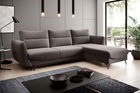 Coltar extensibil dreapta 3 locuri ELTAP, RT-07SAV, Silva, 276x201x100 cm, lemn/poliester, gri