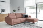 Coltar extensibil dreapta 3 locuri ELTAP, RT-24NU, Silva, 276x201x100 cm, lemn/poliester, roz