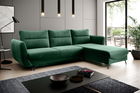 Coltar extensibil dreapta 3 locuri ELTAP, RT-35LU, Silva, 276x201x100 cm, lemn/poliester, verde inchis