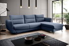 Coltar extensibil dreapta 3 locuri ELTAP, RT-40GO, Silva, 276x201x100 cm, lemn/poliester, albastru