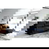 Coltar extensibil dreapta 3 locuri ELTAP, RT-79MO, Silva, 276x201x100 cm, lemn/poliester, albastru inchis