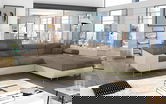 Coltar extensibil dreapta 4 locuri ELTAP, Armd-02, Armando, 289x203x85 cm, lemn/poliester, bej/bej deschis