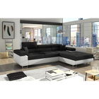 Coltar extensibil dreapta 4 locuri ELTAP, Armd-05, Armando, 289x203x85 cm, lemn/poliester, negru/alb