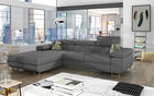 Coltar extensibil stanga 4 locuri ELTAP, Armd-26, Armando, 289x203x85 cm, lemn/poliester, gri/verde