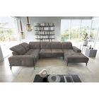 Coltar dreapta 6 locuri ELTAP, RT-04LO, Neviro, 350x201x77 cm, lemn/poliester, gri