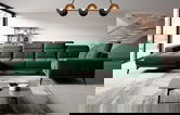 Coltar dreapta 6 locuri ELTAP, RT-35LU, Neviro, 350x201x77 cm, lemn/poliester, verde inchis