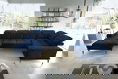 Coltar dreapta 6 locuri ELTAP, RT-40LO, Neviro, 350x201x77 cm, lemn/poliester, albastru inchis