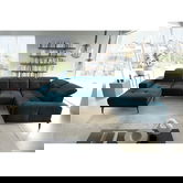 Coltar dreapta 6 locuri ELTAP, RT-40NU, Neviro, 350x201x77 cm, lemn/poliester, albastru inchis