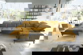 Coltar dreapta 6 locuri ELTAP, RT-45NU, Neviro, 350x201x77 cm, lemn/poliester, mustar