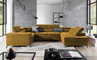 Coltar extensibil dreapta 6 locuri ELTAP, Th-65, Thiago, 342x208x88 cm, lemn/poliester, mustar