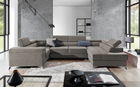 Coltar extensibil dreapta 6 locuri ELTAP, Th-67, Thiago, 342x208x88 cm, lemn/poliester, bej inchis