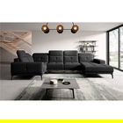 Coltar stanga 6 locuri ELTAP, LT-10FL, Neviro, 350x201x77 cm, lemn/poliester, negru
