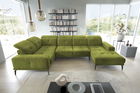 Coltar stanga 6 locuri ELTAP, LT-33LO, Neviro, 350x201x77 cm, lemn/poliester, verde olive