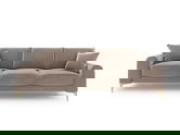 Canapea, Madara, Mazzini Sofas, 3 locuri, gold legs, 222x102x90 cm, catifea, bej